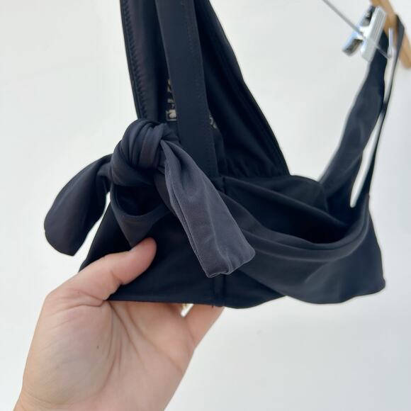 Sidway Two Piece Bikini Bathing Suit Swim Medium Small Black Cheeky Barbara - Picture 6 of 10